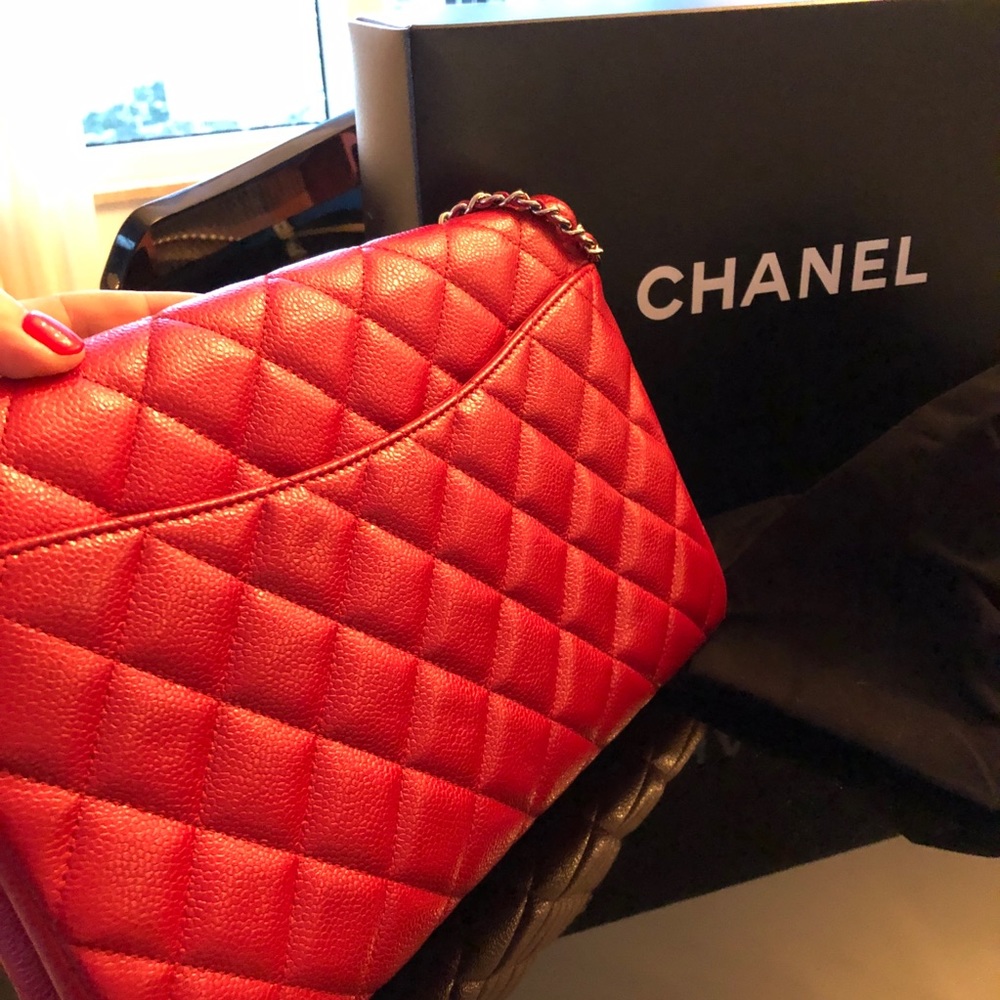 🚫 SOLD - NIB Auth CHANEL Classic Flap Leather Bag - Picture 3 of 8